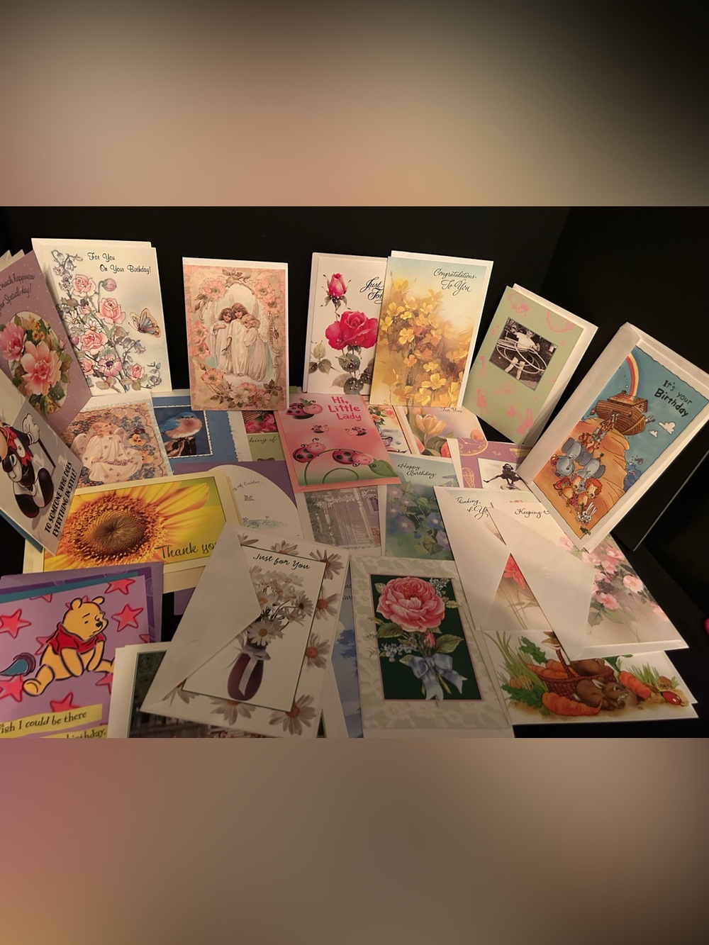 Greeting Cards & Envelopes Mixed Lot of 28 Unused